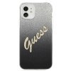 Guess GUHCP12SPCUGLSBK iPhone 12 mini5,4 czarny/black hardcase Glitter Gradient Script